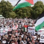 Protesters in London demand an end to the siege of Gaza, highlighting international concern over the humanitarian crisis.
