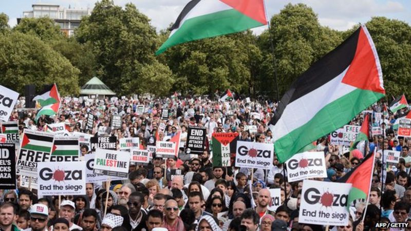Protesters in London demand an end to the siege of Gaza, highlighting international concern over the humanitarian crisis.