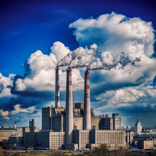 France's re-industrialisation efforts are set against the backdrop of enduring heavy industry, as evidenced by this active industrial complex.