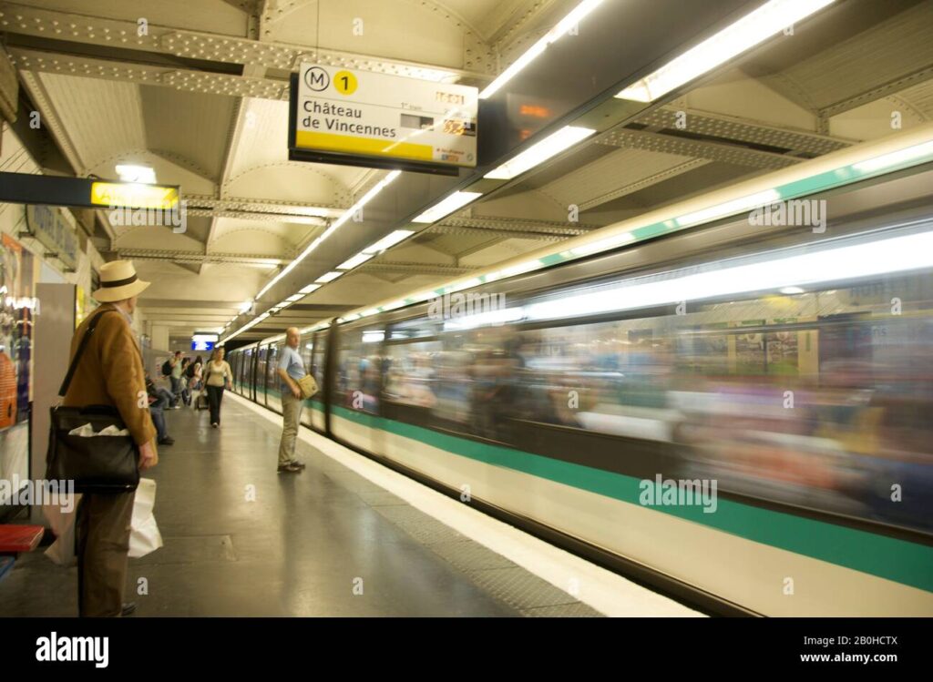 Daily life in the Paris metro, a setting now shadowed by recent violent attacks.