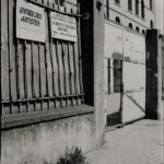 Entrance to a protected artists' studio, symbolizing the cultural and creative assets France may be considering for sale.