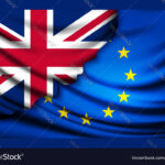 The visual symbolizes the political split between the United Kingdom and the European Union, reflecting growing public discontent over Brexit.